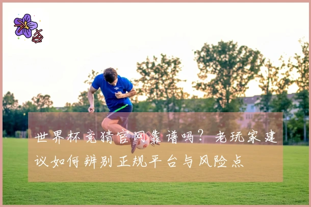 世界杯竞猜官网靠谱吗？老玩家建议如何辨别正规平台与风险点